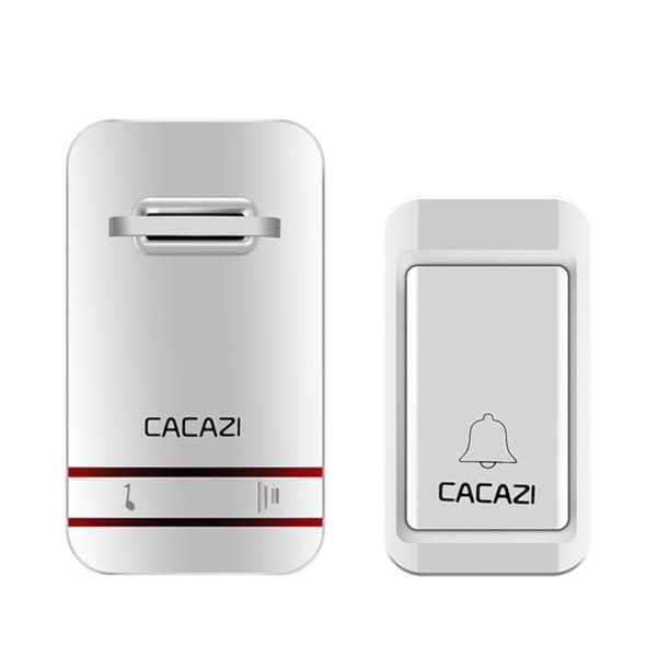 Chuông Cửa Không Dây Không Pin Chống Nước CACAZI 01 PIN 5 Năm Kết Nối 150m